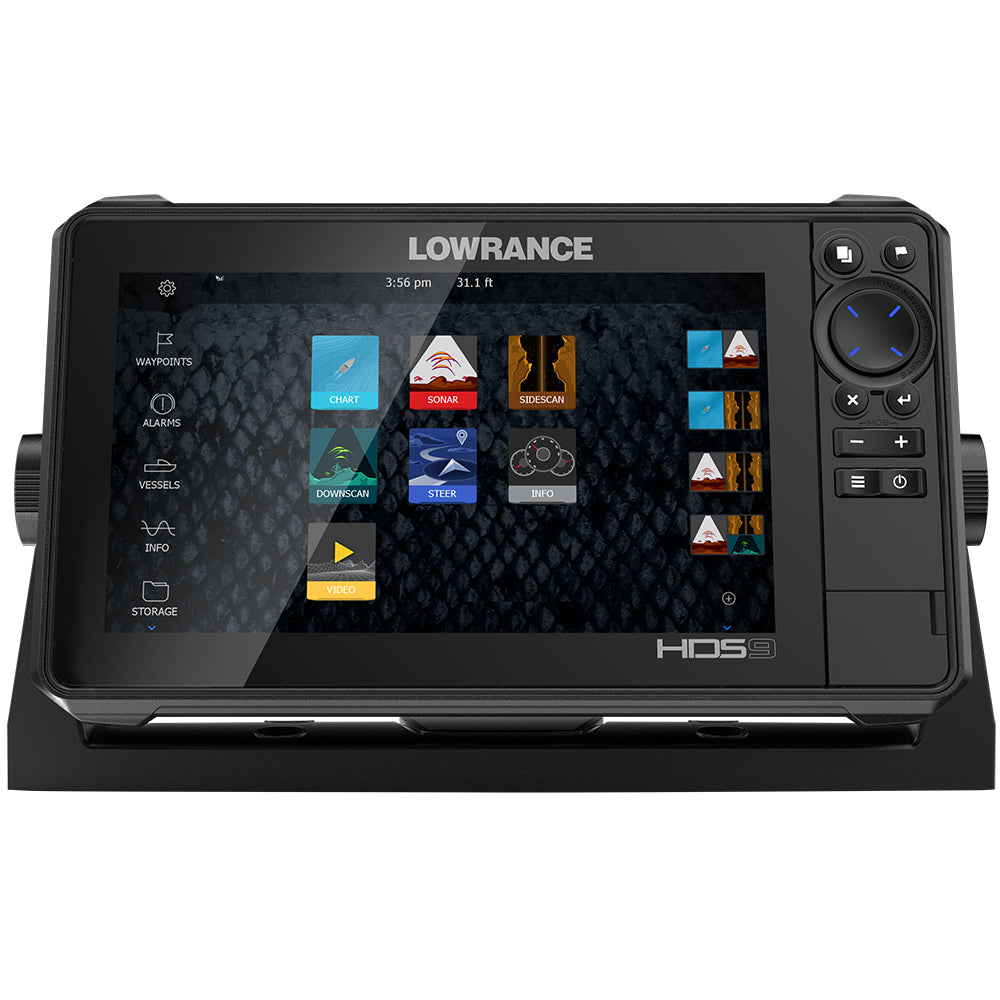 Lowrance HDS-9 LIVE w/Active Imaging 3-in-1 Transom Mount  C-MAP Pro Chart [000-14422-001]