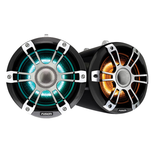 Fusion SG-FLT772SPC 7.7" Wake Tower Speakers w/CRGBW LED Lighting - Sports Chrome [010-02439-00]