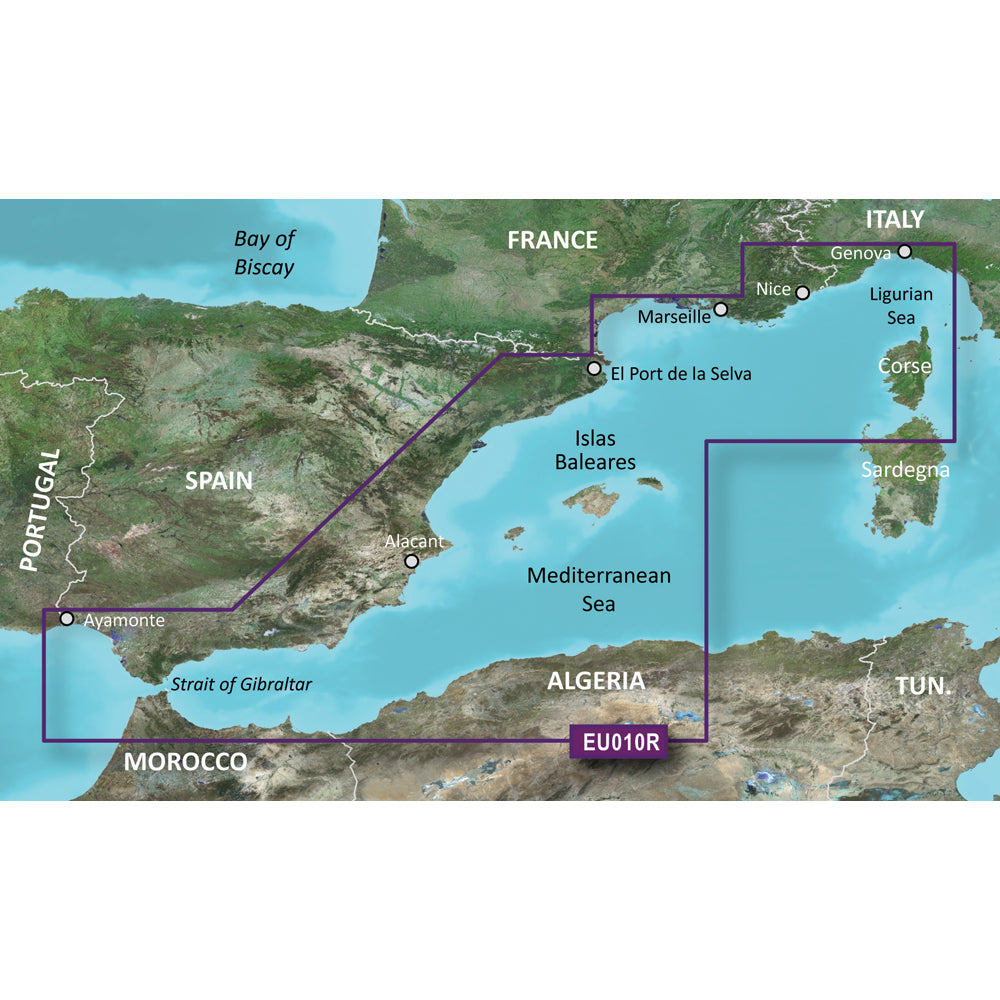 Garmin BlueChart g3 Vision HD - VEU010R - Spain, Mediterranean Coast - microSD/SD [010-C0768-00]