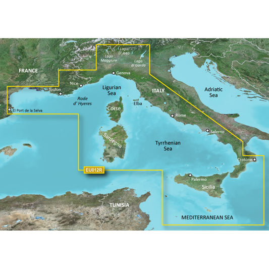 Garmin BlueChart g3 Vision HD - VEU012R - Italy, West Coast - microSD/SD [010-C0770-00]