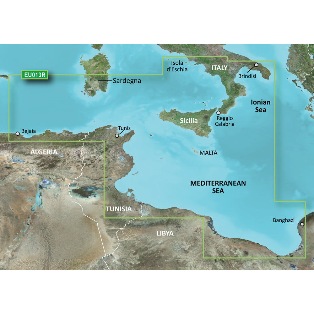 Garmin BlueChart g3 Vision HD - VEU013R - Italy Southwest  Tunisia - microSD/SD [010-C0771-00]