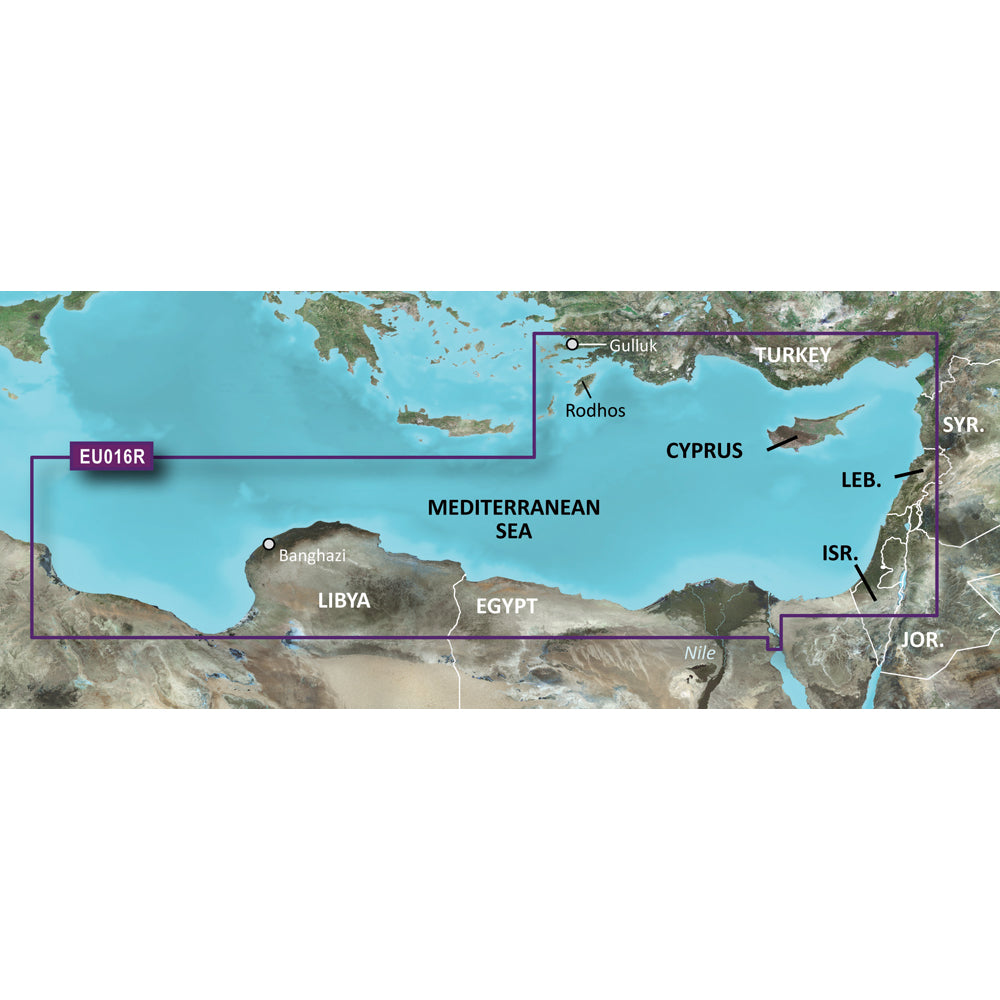 Garmin BlueChart g3 Vision HD - VEU016R - Mediterranean Southeast - microSD/SD [010-C0774-00]