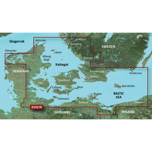 Garmin BlueChart g3 Vision HD - VEU021R - Denmark East  Sweden Southeast - microSD/SD [010-C0777-00]