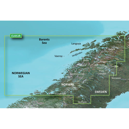 Garmin BlueChart g3 Vision HD - VEU053R - Trondheim - Troms - microSD/SD [010-C0789-00]