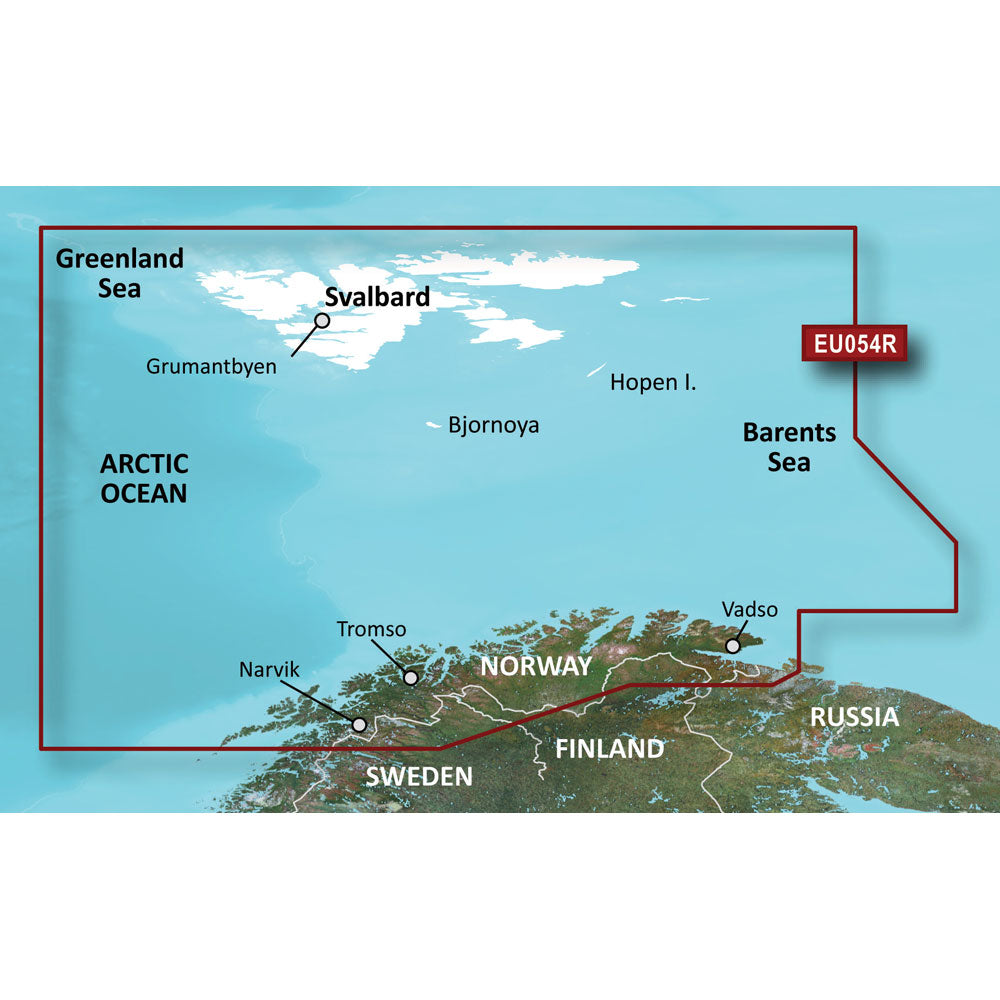 Garmin BlueChart g3 Vision HD - VEU054R - Vestfjd-Svalbard-Varanger - microSD/SD [010-C0790-00]