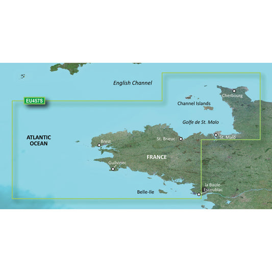 Garmin BlueChart g3 Vision HD - VEU457S - Bretagne - microSD/SD [010-C0801-00]