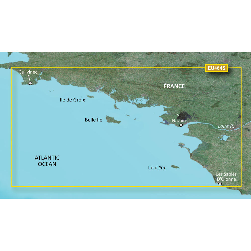 Garmin BlueChart g3 Vision HD - VEU464S - Penmarch to Les Sables dOlonne - microSD/SD [010-C0808-00]