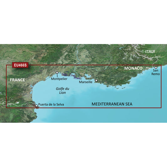 Garmin BlueChart g3 Vision HD - VEU466S - Golfe Du Lion to San Remo - microSD/SD [010-C0810-00]