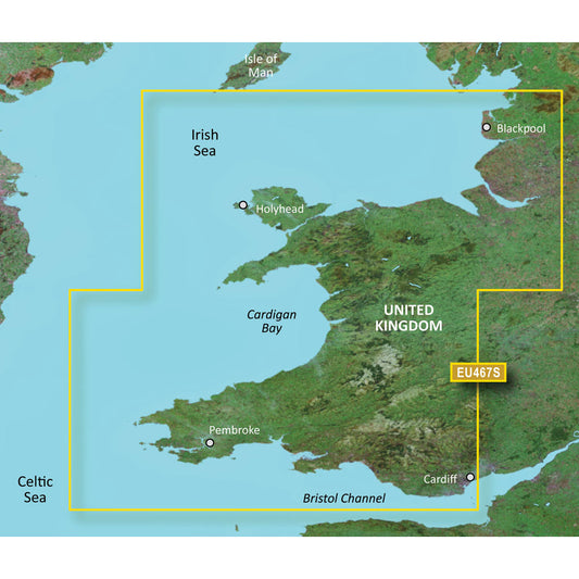 Garmin BlueChart g3 Vision HD - VEU467S - Blackpool to Cardiff - microSD/SD [010-C0811-00]