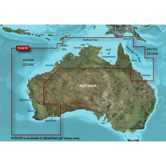 Garmin BlueChart g3 Vision HD - VPC021R - Mackay NW to Esperance - microSD/SD [010-C0754-00]