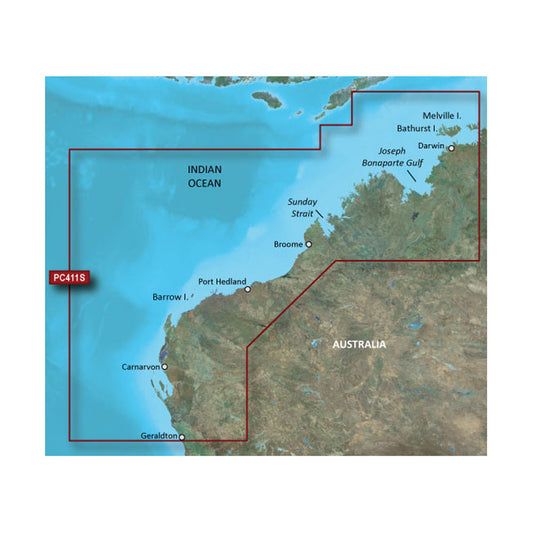 Garmin BlueChart g3 Vision HD - VPC411S - Geraldton - Darwin - microSD/SD [010-C0869-00]