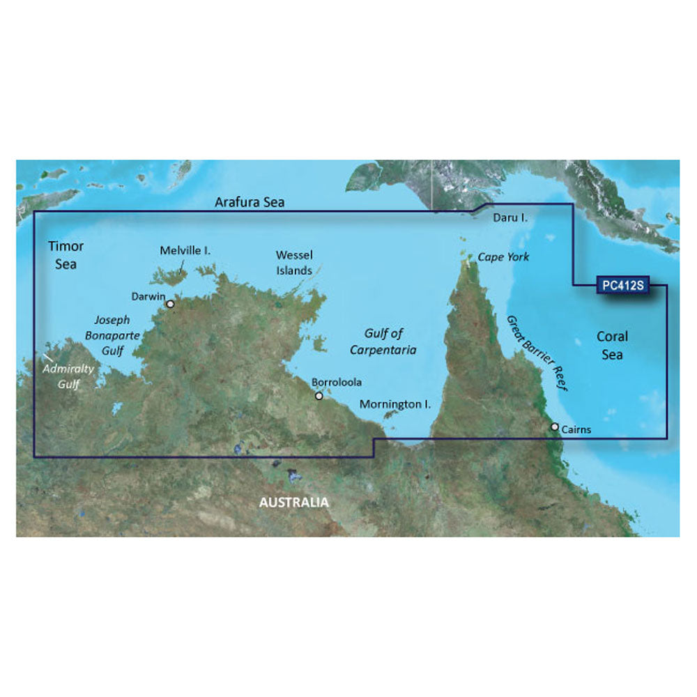 Garmin BlueChart g3 Vision HD - VPC412S - Admiralty G. WA - Cairns - microSD/SD [010-C0870-00]