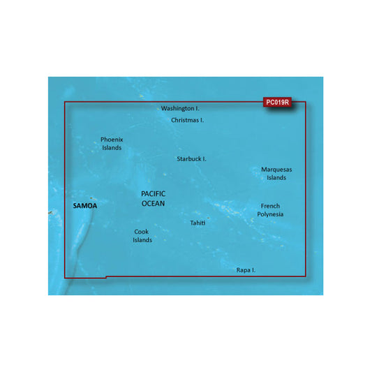 Garmin BlueChart g3 Vision HD - VPC019R - Polynesia - microSD/SD [010-C0866-00]