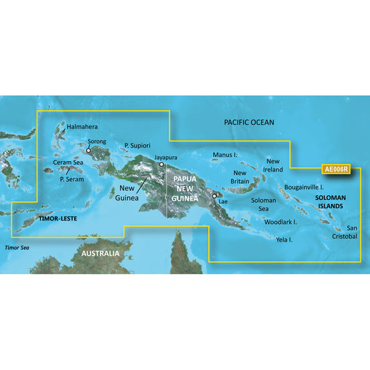 Garmin BlueChart g3 HD - HXAE006R - Timor Leste/New Guinea - microSD/SD [010-C0881-20]