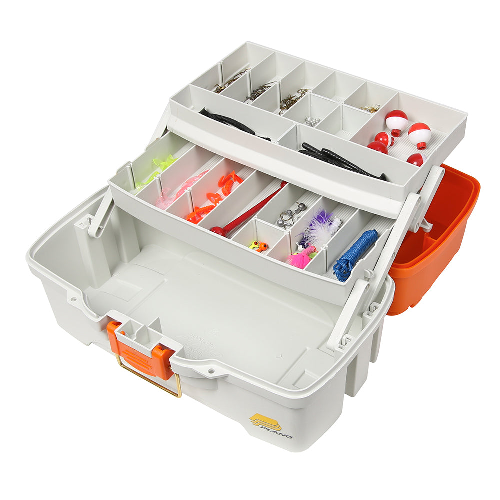 Plano Ready Set Fish Two-Tray Tackle Box - Orange/Tan [620210]