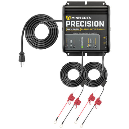 Minn Kota On-Board Precision Charger MK-230 PCL 2 Bank x 15 AMP LI Optimized Charger [1832302]