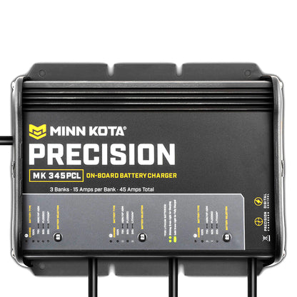 Minn Kota On-Board Precision Charger MK-345 PCL 3 Bank x 15 AMP LI Optimized Charger [1833452]