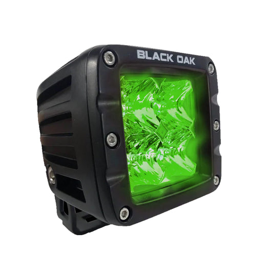 Black Oak Green Hog Hunting 2" Flood Pod - Black [2G-POD3OS]