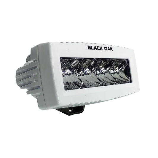 Black Oak Pro Series 4" Spreader Light Flood - White [4MS-F]