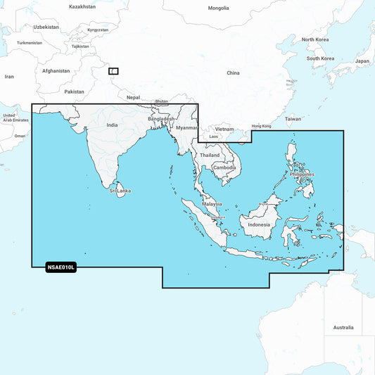 Garmin Navionics+ NSAE010L - Indian Ocean  South China Sea - Marine Chart [010-C1213-20]