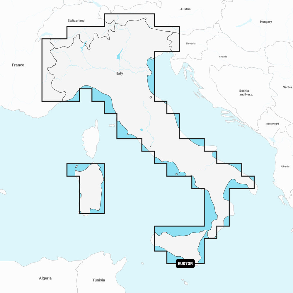 Garmin Navionics Vision+ NVEU073R - Italy, Lakes  Rivers - Marine Chart [010-C1268-00]